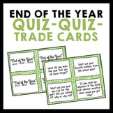 End of the Year Quiz Quiz Trade Cards {Set of 32}