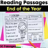 End of the Year Reading Passages | Summer Theme | Comprehe