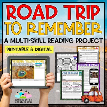 Preview of End of the Year Reading Project | Road Trip Reading Project