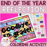 End of the Year Reflection Coloring Activity