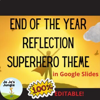 Preview of End of the Year Reflection in Google Slides™ 100% Editable!