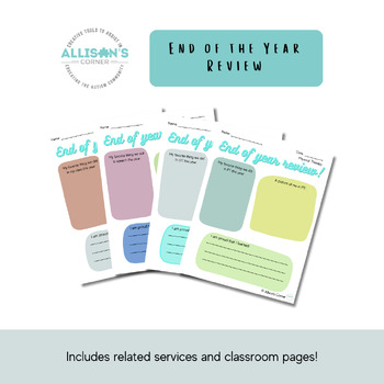Preview of End of the Year Review - Freebie!