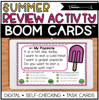 End of the Year Review Boom Cards ™ | Distance Learning | TpT