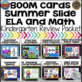End of the Year Review  Kindergarten Math and Literacy Boom Cards