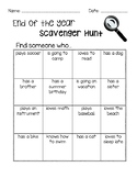 End of the Year Scavenger Hunt