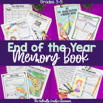 Preview of End of the Year School Activities | Memory Book