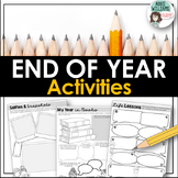 End of the Year Activities Reflection Worksheets