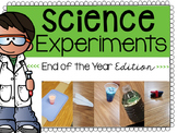 End of Year Science Activities Stem  Experiments