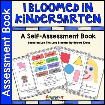 Preview of End of the Year Self Assessment Book - I Bloomed in Kindergarten
