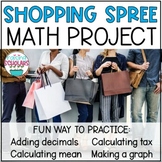 Shopping Spree Math Decimals Project
