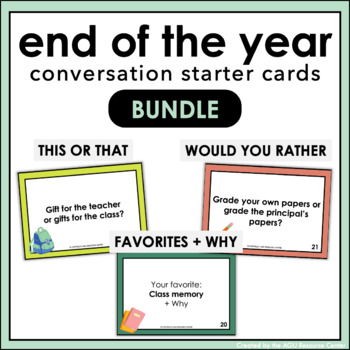 Preview of End of the Year Social Skills Activities BUNDLE  | Social Skill Cards