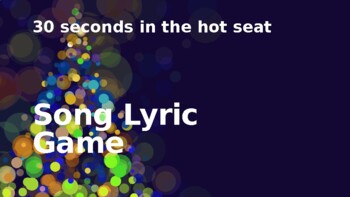 Preview of End of the Year Song/Lyric Game fun