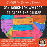 End of the Year Spanish Awards - Bookmarks Keepsake