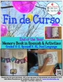 End of the Year Spanish Memory Book and Writing Activities   K-2