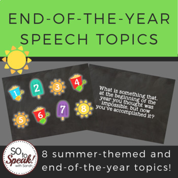 good speech topics for year 7