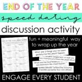 End of the Year Speed Dating Discussion Activity - Reflect