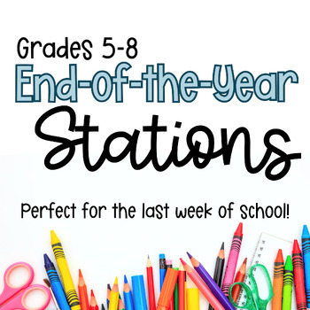 Preview of End of the Year Stations | Activities, Reflection, Goal Setting