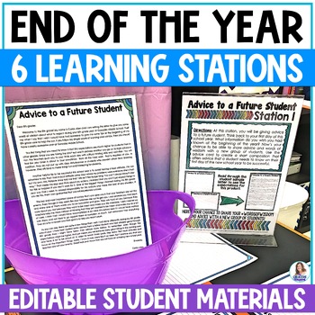 Preview of End of Year Stations - End of Year Activities- End of Year Project & Reflections