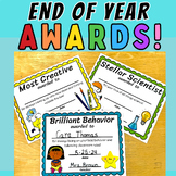 End of the Year Student Awards Certificates Classroom Supe