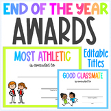 End of the Year Student Awards - Class Superlatives - Edit