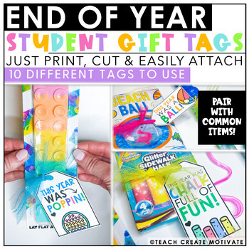 End Of The Year Gift Tags For Students Worksheets Teaching Resources Tpt