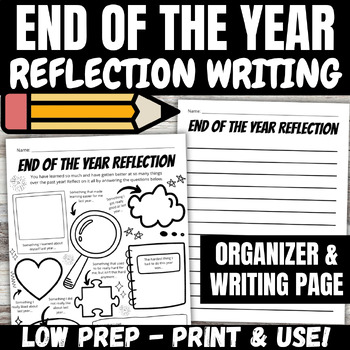 Preview of End of the Year Student Self Reflection Writing Activity 2nd 3rd 4th 5th grade