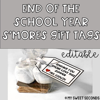 Preview of End of the Year Student Gift {FREEBIE} Editable