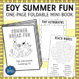 End of the Year Summer Activities Foldable Mini Book