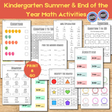 Summer Review Kindergarten Math Worksheets & Activities En