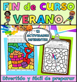 End of the Year Summer Activities in Spanish Actividades d