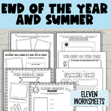 End of the Year Summer BUNDLE SEL Worksheets | Brain Break