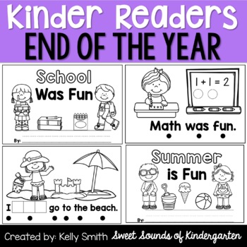 Preview of End of the Year & Summer Kindergarten Emergent Readers {Sight Word Readers}