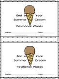 End of the Year Summer Positional Words Booklet