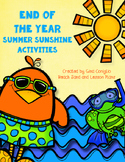 End of the Year Summer Sunshine Activities