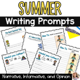 End of the Year Summer Writing Prompts Narrative Informati