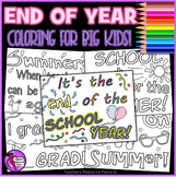 End of the Year Quote Coloring Pages Sheets