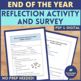 End of the Year Survey and Activity for Middle School