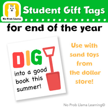 Preview of End of the Year Tag, Beach Book Gift, Classroom Tags, Graduation, Printable