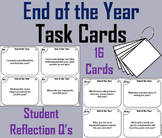 End of the Year Task Cards Activity (Student Self Reflection)