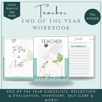 Preview of End of the Year Teacher Checklist, Inventory, Cleaning, Reflection Work