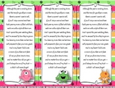 End of the Year Teacher Gift/Poem/Tag/Bookmark--Monster Themed
