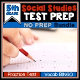 End of Year Social Studies Review Test Prep BUNDLE 5th Grade