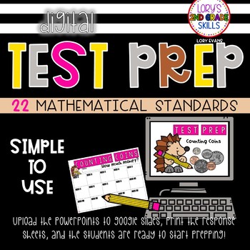 Preview of End of the Year Test Prep MATH - Digital