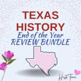 End of the Year: Texas History Review PowerPoint & Packet