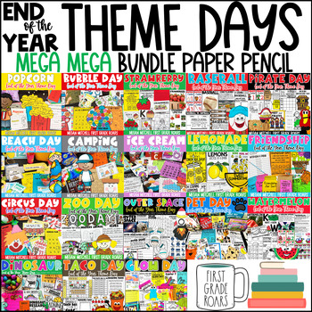 Preview of End of the Year Theme Days MEGA MEGA BUNDLE 1, 2, & 3