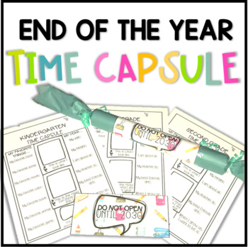 End of the Year Time Capsule by Rise and Shine Resources | TPT