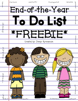 Preview of End of the Year To Do List FREEBIE!
