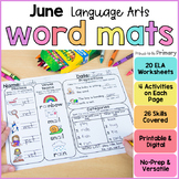 End of the Year Morning Word Work Worksheets & Literacy Ce