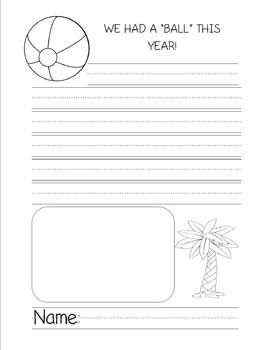 End of the Year Writing Activity by Lindsay Hardaway | TPT
