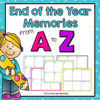 Preview of End of the Year Writing Activity | Memories From A to Z